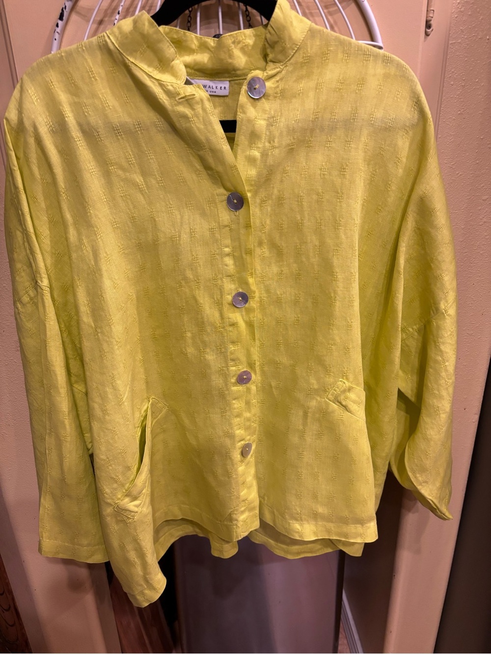 bryn Walker Bright Yellow Button-Front Shirt